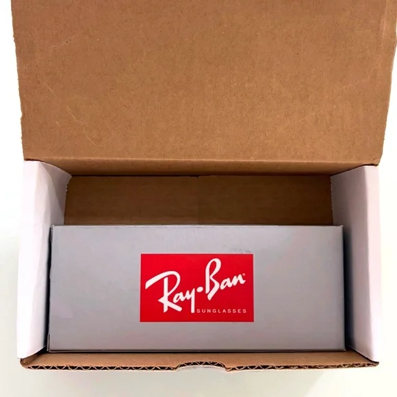 RAY-BAN WINGS RB3597 Aviator Shield Silver-Mirror/Gold (NEW) RARE $250 MSRP - Picture 6 of 6